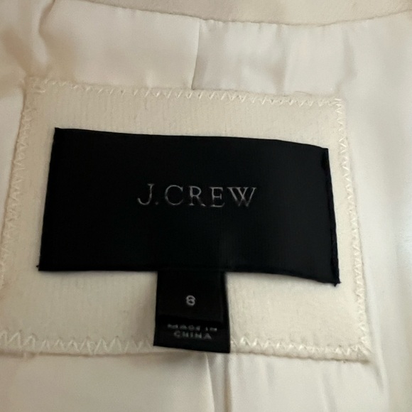 J. Crew Cream Coat with Gold Buttons Nearly New! - Picture 3 of 5